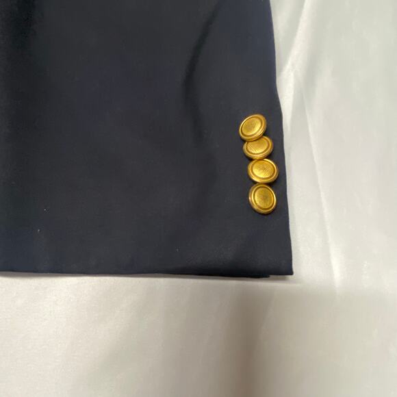 Nordstrom Blazer Jacket Sport Coat Suit Gold Hart Schaffner Marx Black 50XLG EUC - Picture 16 of 16